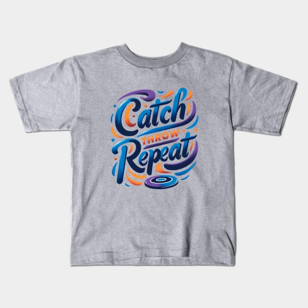 Catch, throw, repeat Kids T-Shirt by Moniato